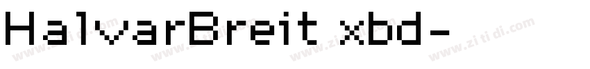 HalvarBreit xbd字体转换